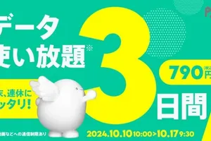 「povo2.0」で期間限定！3日間のデータ使い放題と1GB（7日間）の半額セールがスタート