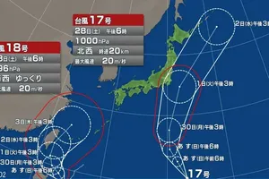 台風17号と18号: 関東と沖縄への接近とその影響