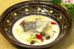 和風ミックス！白身魚のクリーム煮みそ風味で秋の味覚を満喫