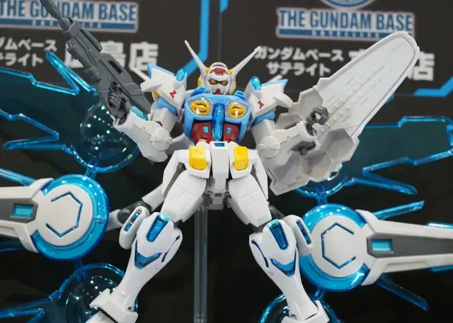 「Gのレコンギスタ」劇場版のG-セルフ（パーフェクトパック装備型）ガンプラ、全日本模型ホビーショーで展示