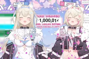 【ホロライブEN】フワモコ、YouTube登録者100万人突破！双子VTuberの狂犬っぷりが話題に