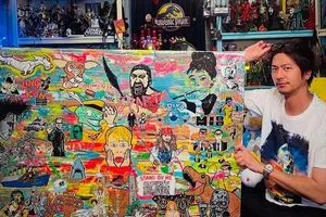 速水もこみち、映画キャラクターを描いたアート作品が話題に「絵まで上手い」「ぜひ個展を」