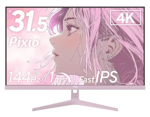 Pixio PX32U WAVE、新4Kゲーミングディスプレイ発売：パステルピンク含む多彩なカラーバリエーション