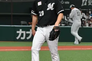 西野勇士投手、11年ぶりの自己最多タイ9勝目でロッテの勝利に貢献